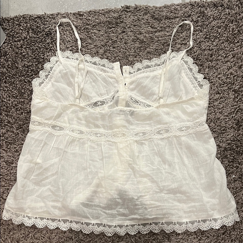 Zara White Lace Camisole Top - Picture 2 of 3